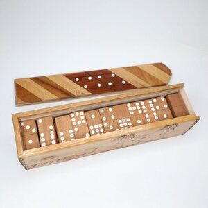 Vintage Cuba Wood Dominoes Set Wooden Retro Games Travel Summer